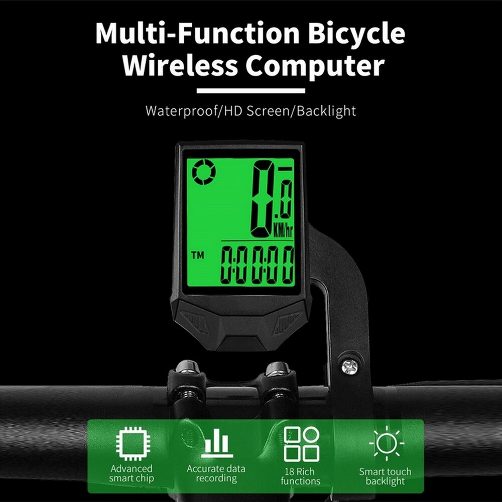 XINTOWN 2.36 Inch HD Screen Bicycle Odometer Waterproof Wireless Mountain Bike Computer Speedometer Backlight Bicycle Stopwatch