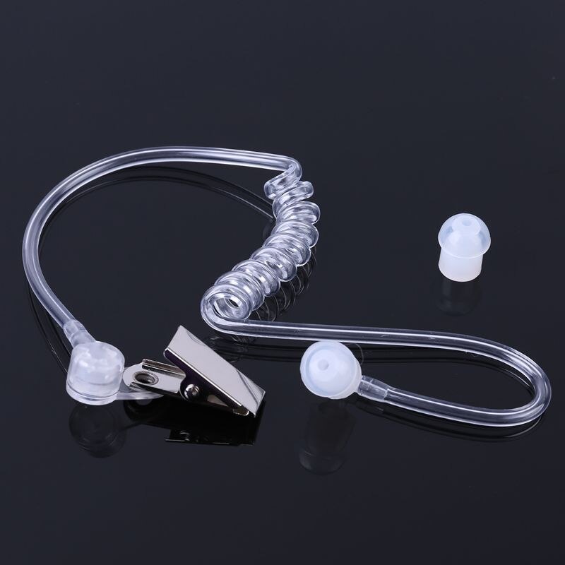 2spillo aria acustico Tubo Auricolare Mic Auricolare PTT per Midland Alan GXT650 LXT80 G6 G6DD