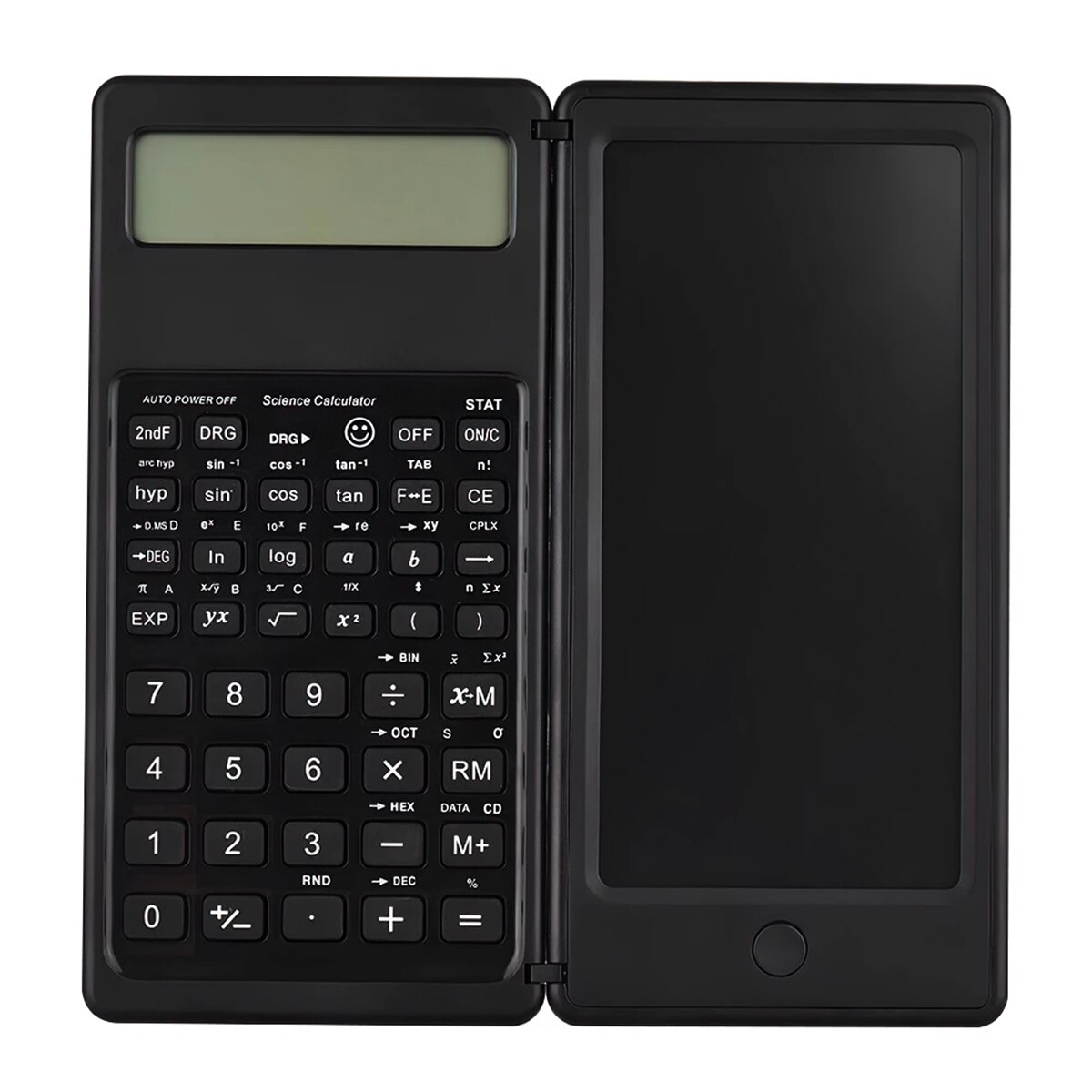 Calculadora Científica plegable con pantalla grande Digital de 10 dígitos, tableta de escritura borrable, almohadilla de dibujo Digital, cálculo de matemáticas