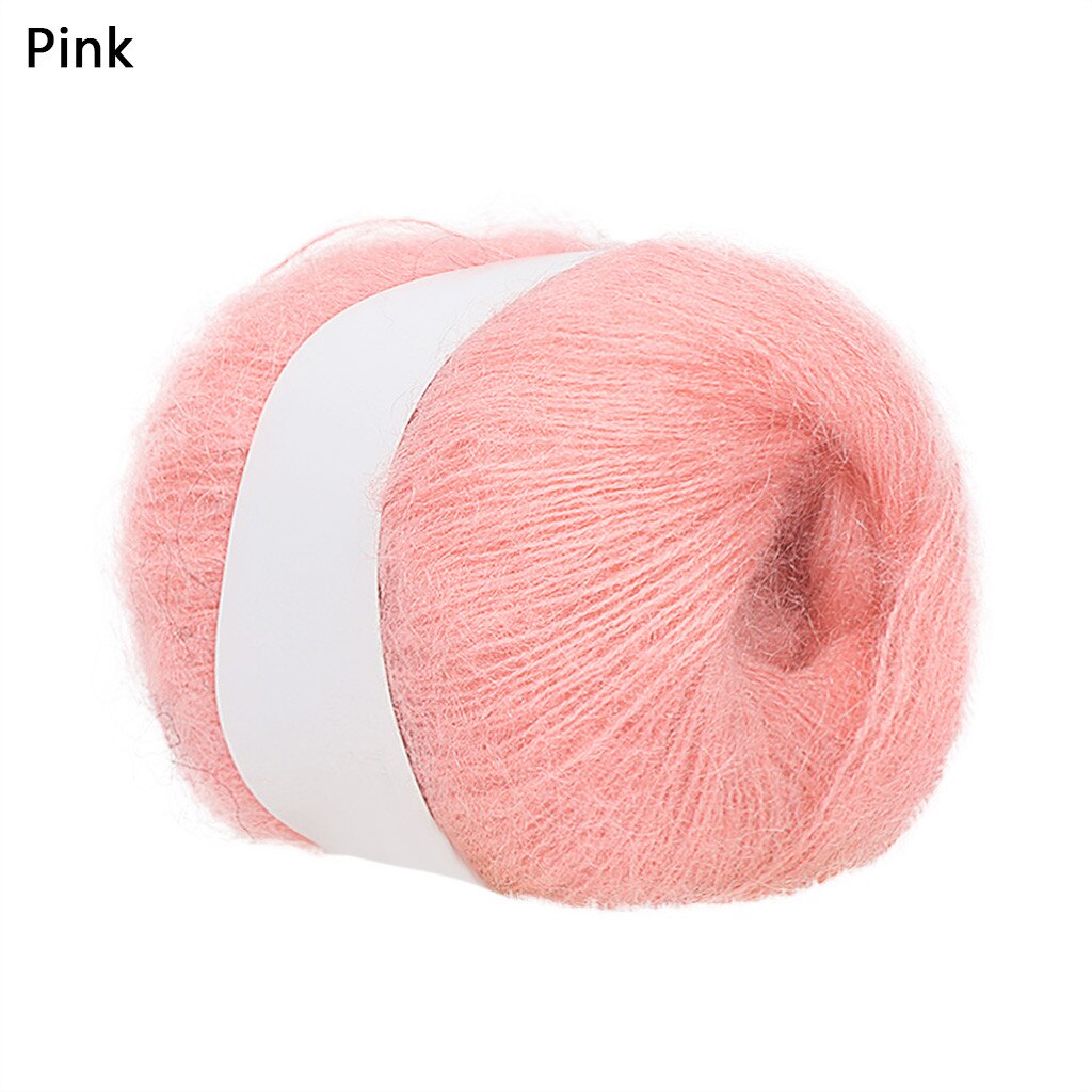 Wool Thread DIY Woven Yarn Hand Knitting Crocheted Blanket Crochet Yarn пряжа нитки для вязания knitting рукоделие кашемир 20: Pink