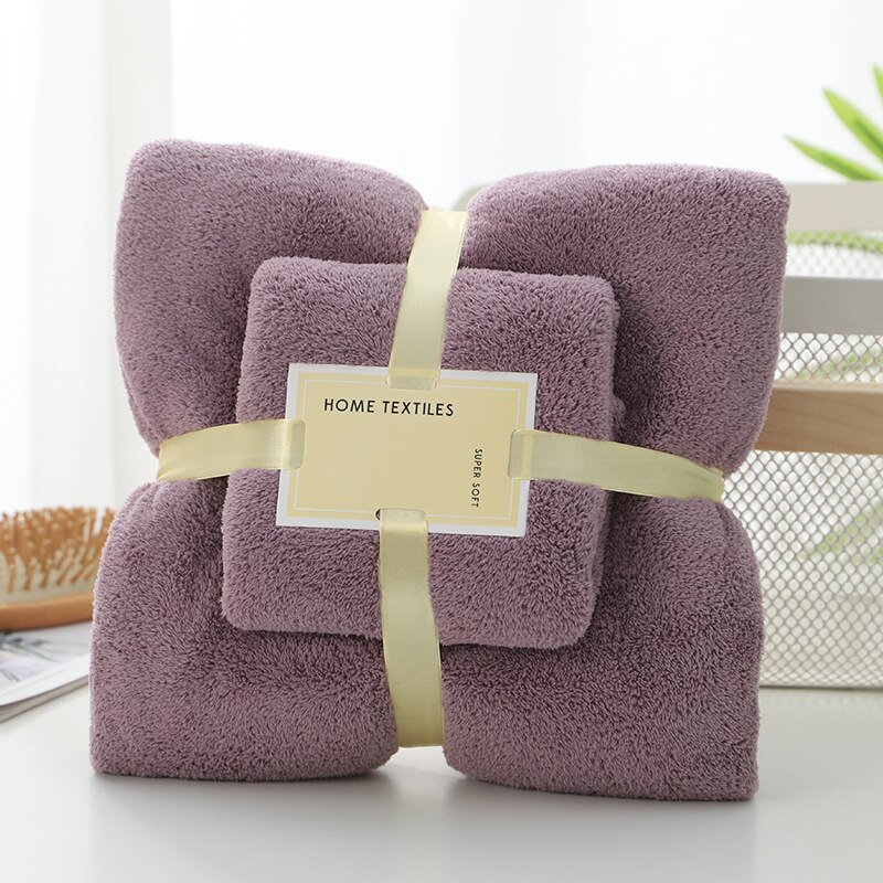 Tykt korall fleece håndkle badehåndkle sett badehåndkle små og butikk dekker myk absorberende: 7