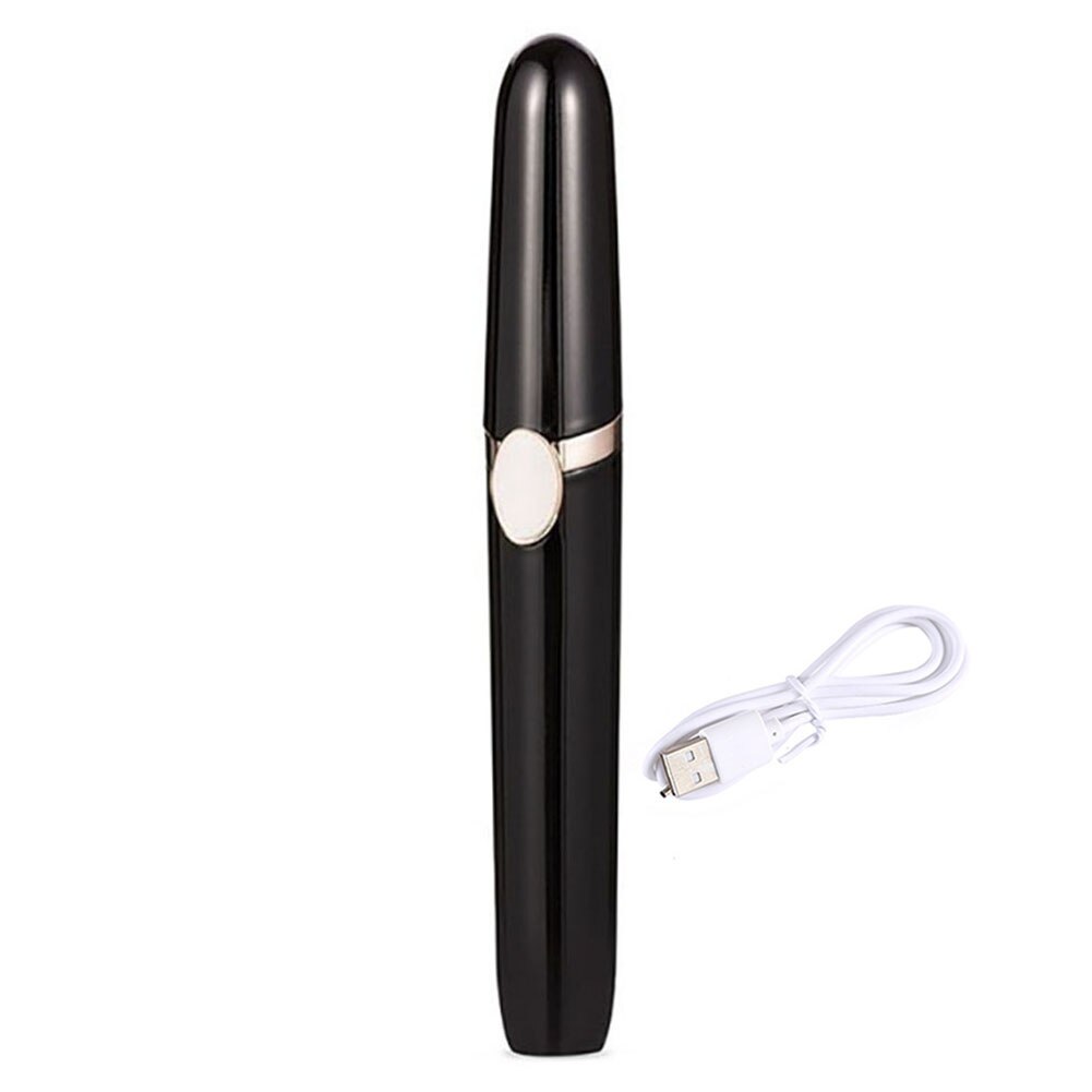 Practical Eyebrow Hair Epilator Pro Eye Brow Trimmer Make Up Eye Brow Shaper Body Face Neck Leg Hair Removal Tool: Black
