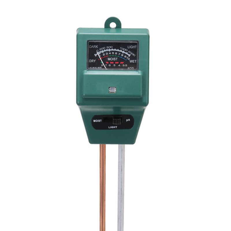 3 In 1 Digital PH Meter Soil Moisture Monitor Temperature Sunlight Tester Gardening Plants Farming PH Meters