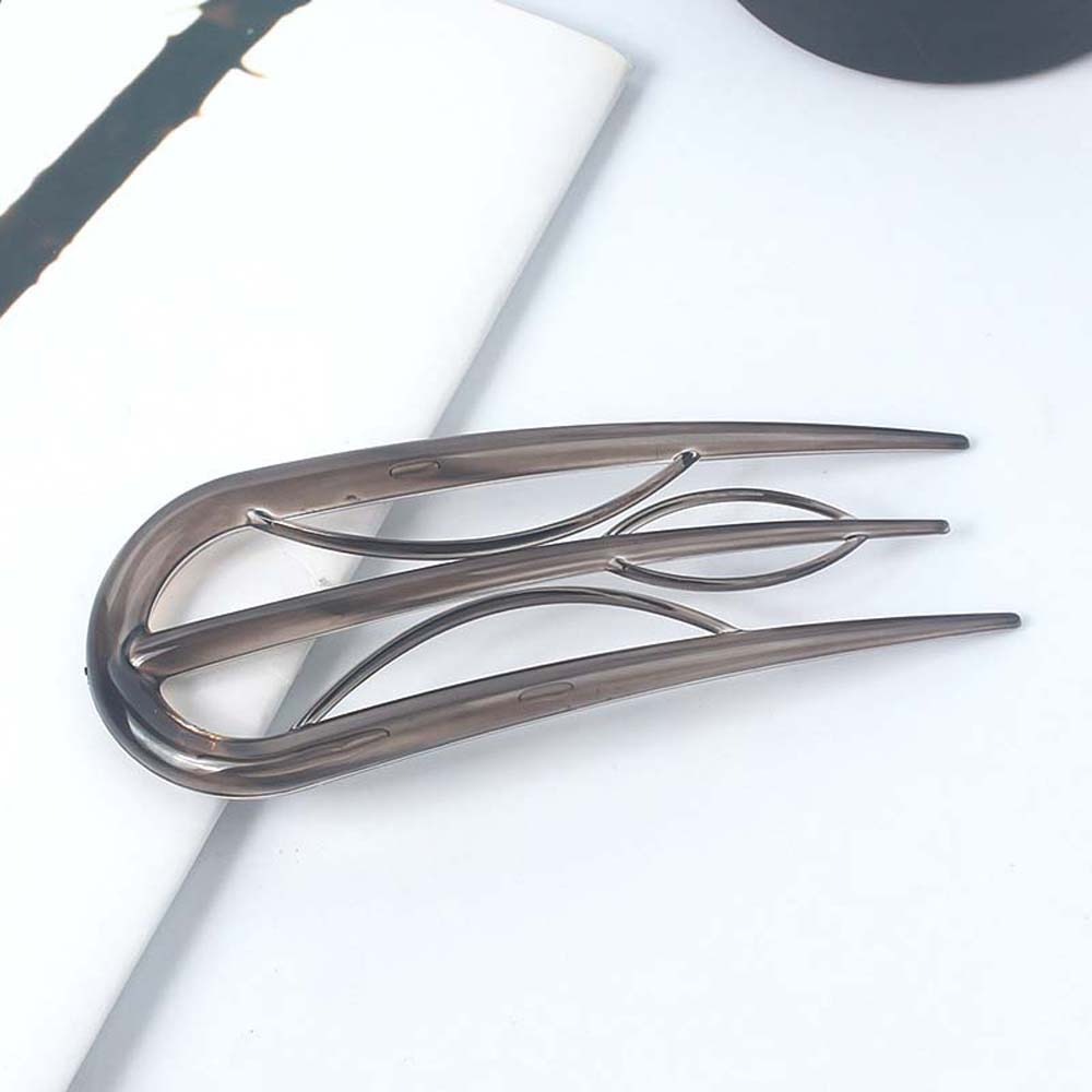 Geometrische Harz Haar Gabel Frisur Werkzeuge Wasserdichte Faule Haarnadel Haar Zubehör Hanfu Zubehör Blatt U-förmigen Haar Stick