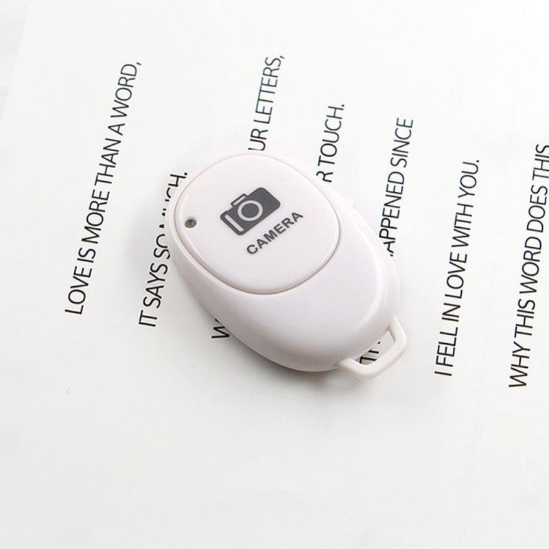 Kamera Auslöser Fernbedienung Bluetooth kabellos Selfie Geschmack Clicker für Android IOS Smartphones Selfie artefakt Contr: Weiß