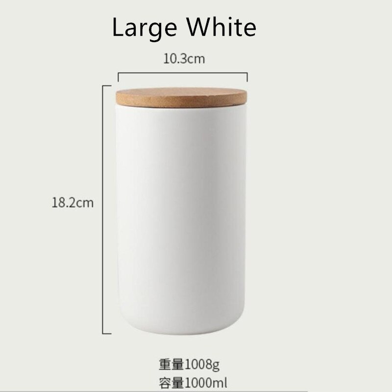 Container Box Ceramic Ceramic Sealed Storage Jar Boxes Nordic Style Spic... – Vicedeal