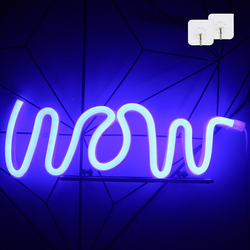 Ineonlife Beeindruckend Hallo LED Neon- Licht Zeichen Buchstaben Neon- Zeichen Weihnachten Party Hochzeit Dekorationen Zauberstab Zimmer Dekor Neon- Lampe: C