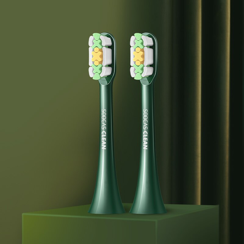 SOOCAS-cabezales de cepillo de dientes eléctrico X3U VanGogh, repuesto original, auténtico: 2pcs