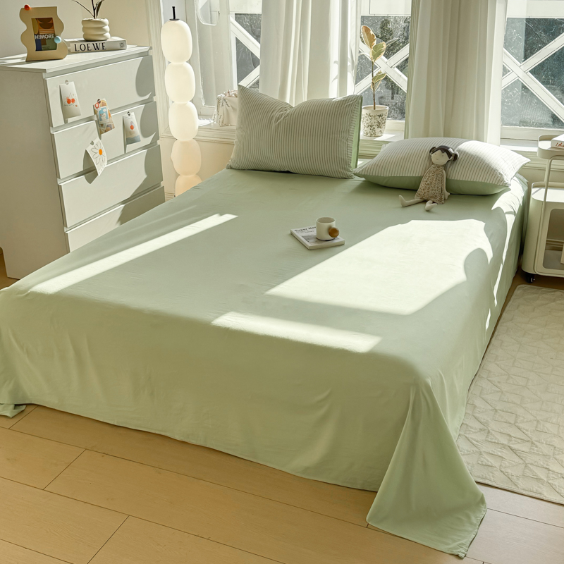 Gestreifte Bettwäsche-einstellen aus reiner Baumwolle für Heimtextilien, einfaches weiches Bettbezug-Bettlaken, Kissenbezug, eins-Stil, Bettwäsche, Königin-Größe-Größe 2025,