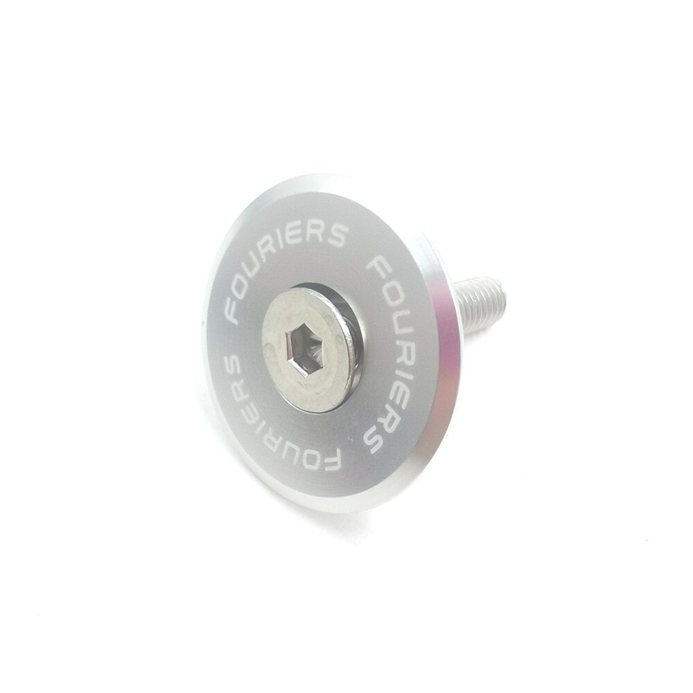 Fouriers Road Bicycle Stem Top Cap Headset Cover with Bolt Apply to 28.6mm 1 1/8" Front Fork Head Tube Cycling Headset Top Cap: New Silver
