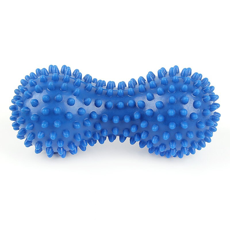 Peanut Massage Ball Spiky Trigger Point Relief Pain Stress Sensory Ball Therapy Health Care Gym Muscle Relex Apparatus Silicone: Blue