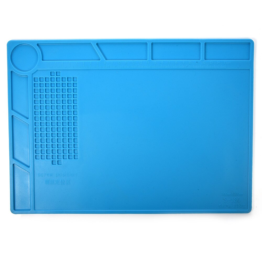 Newest S-180 55*35 CM BGA Heat Insulation Silicone Soldering Pad Repair Maintenance Platform Desk Mat with Magnetic Section 500: s-130