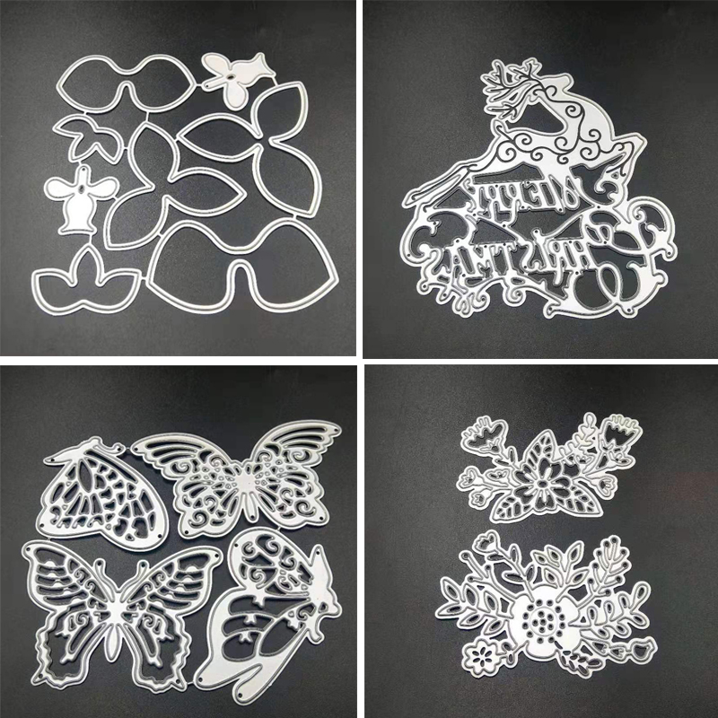 Zwbs moldes de corte de flores e borboletas, para scrapbooking diy, decoração, gravação estêncial, cartões decodificativos, die corter