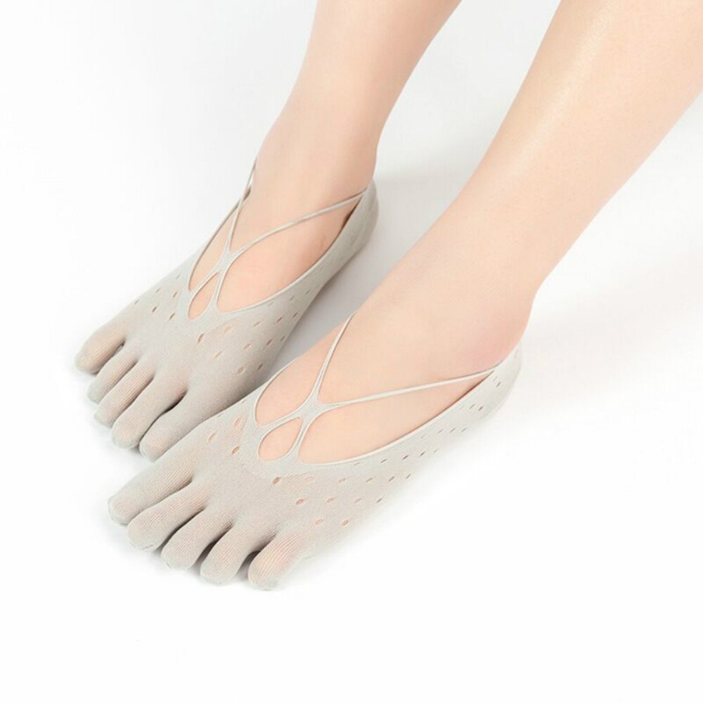 1 Pair Lace Socks Summer Orthopedic Compression Socks Women's Toe Socks Ultra Low Cut Liner With Gel Tab Breathable