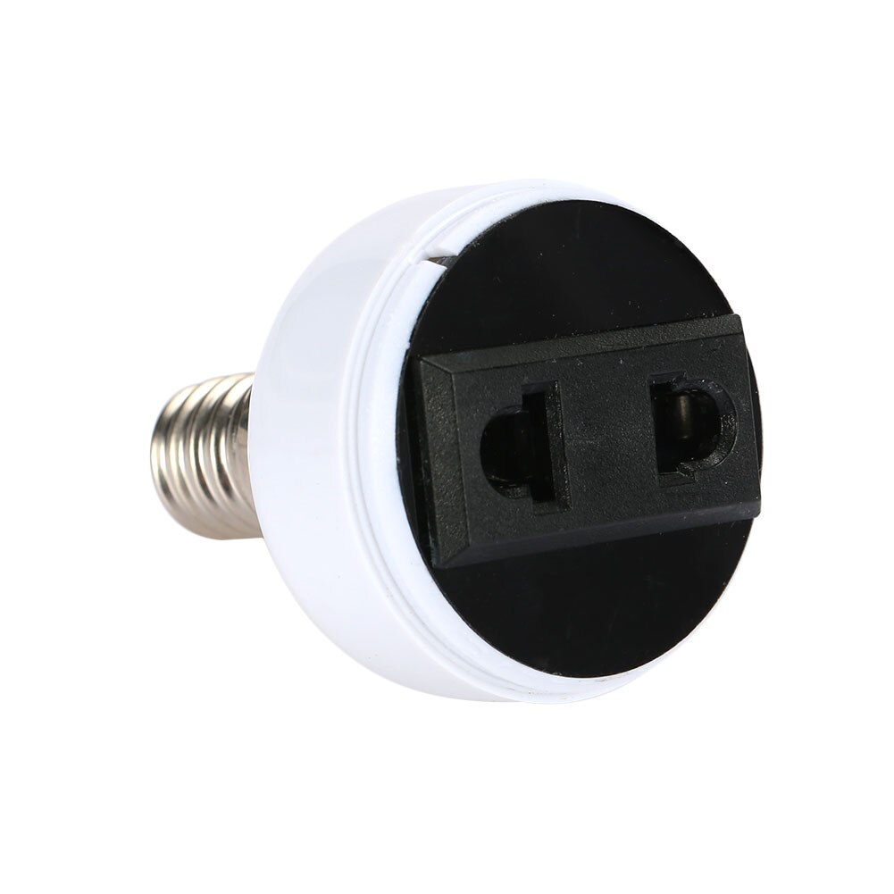 Langlebige Lampe Adapter E14 Zu Zwei-Stift Steckdose Haushalts Versorgung Licht Teile Birne Halfter Für EU/UNS stecker