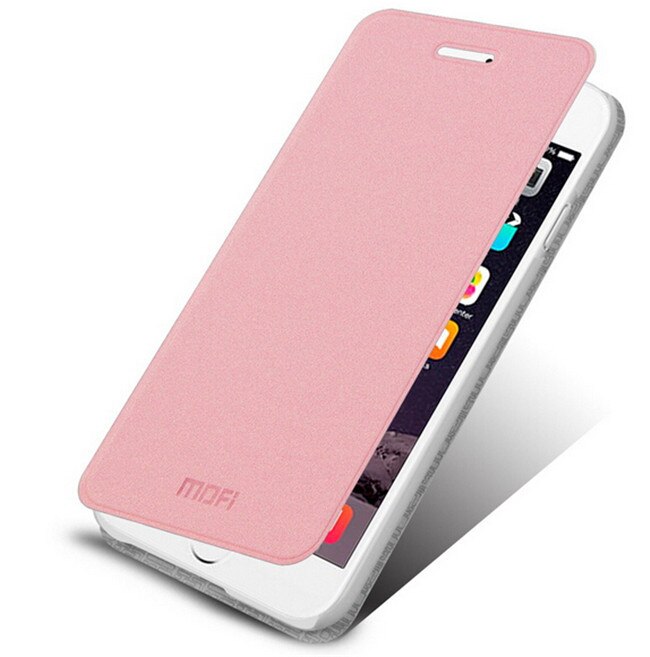 Mofi accesorios de piel de cuero de lujo fundas traseras carcasa para iPhone 5 5C 5S 5Se 6 7 Plus