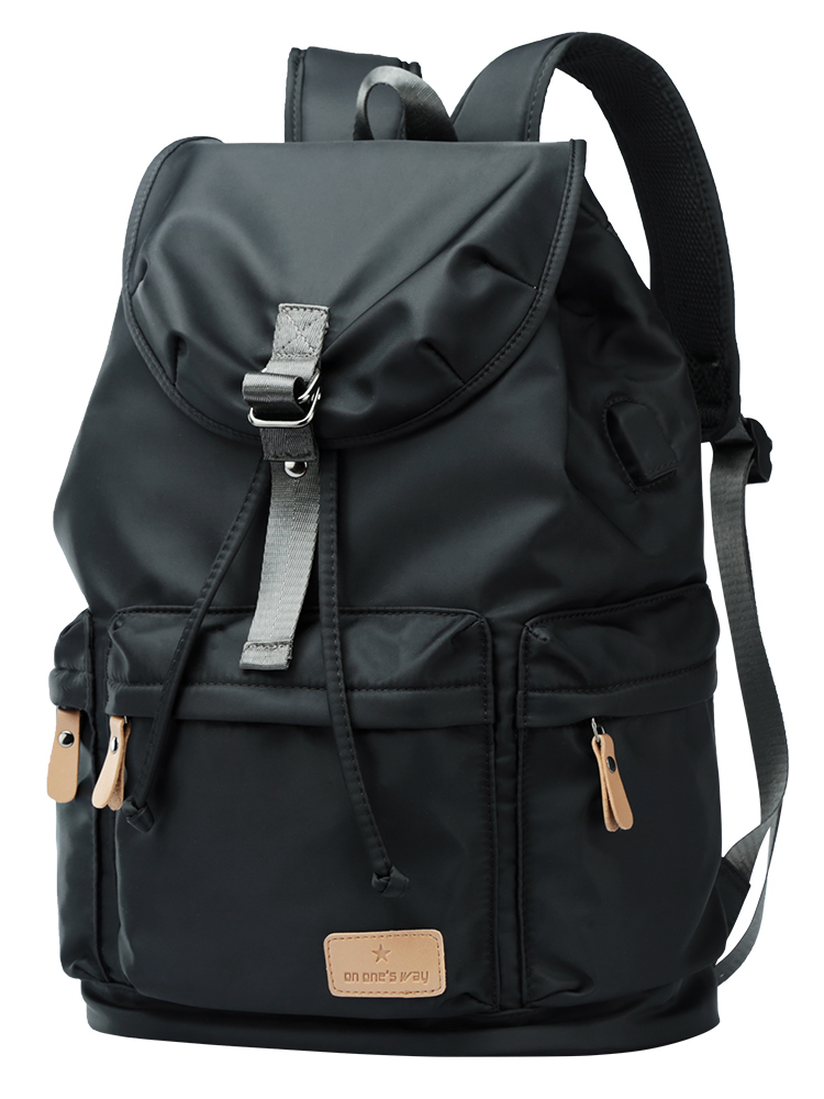Männliche Große Kapazität Reise lässig Rucksäcke Männer Schule Taschen Jahrgang Wasserdicht Schwarz Rucksack Tasche Hochschule Daypack: Ursprünglich Titel