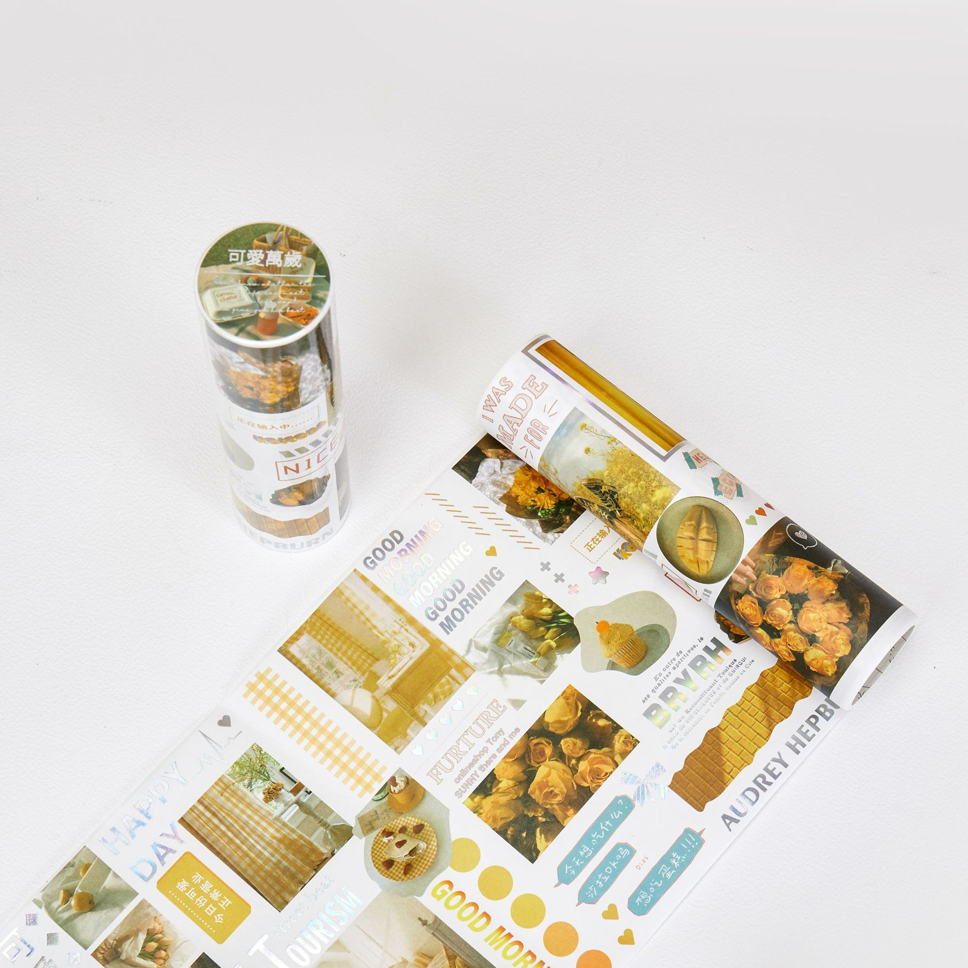 Writable Material Paper Scroll Vintage Frame Series Bullet Journal Scrapbooking Paper Base DIY Crafting Stationery Supplies: B