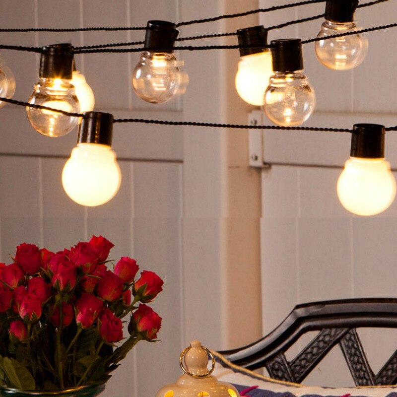10/5M 220V LED Globus Soffitte Schnur Lichter Wasserdicht Fee Licht Weihnachten draussen Heimat Dekoration Garten girlande Hochzeit