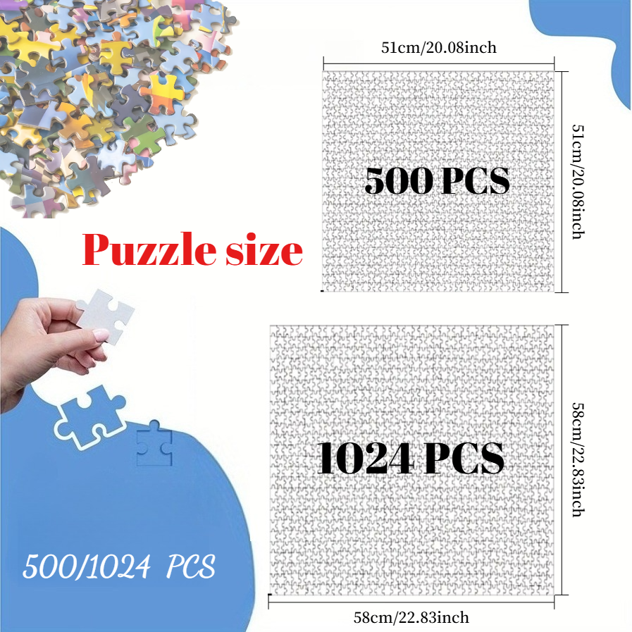 The waterfall house bridge puzzle, 500/1024 pieces – a challenging family game for playrooms, bedrooms, home decoration, and as