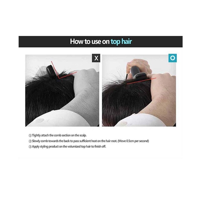 Updated Beard Straightener Man's Hair Flat Iron Fast Heated Straightening Comb Beard and Hair Show Cap Hair Styler For Male