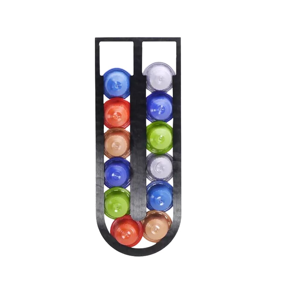 Nespresso skuffeopbevaring 10 nespresso kapsler kaffepudeholder stativ køkken plasthylder organisation skuffeholder