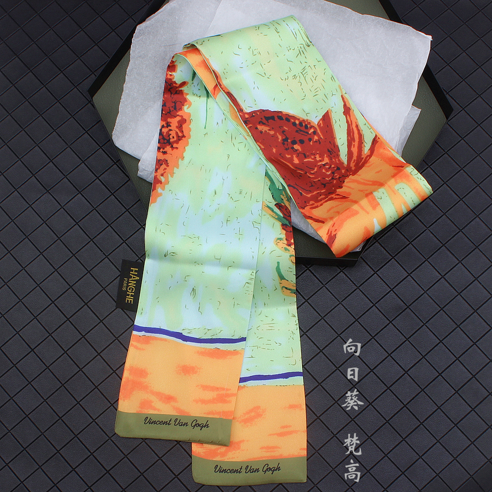Gustav Klimt "pocałunek" obraz olejny Twill jedwabny szalik kobiety szalik Skinny Bag szalik kobieta pałąk szaliki okłady dla pań: 16