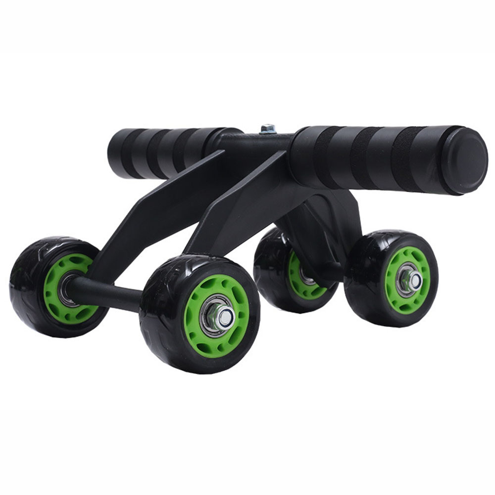 4 Wheels Power Wheel Triple AB Abdominal Roller Abs Workout Fitness Machine Gym Abdominal Exercises Wheel