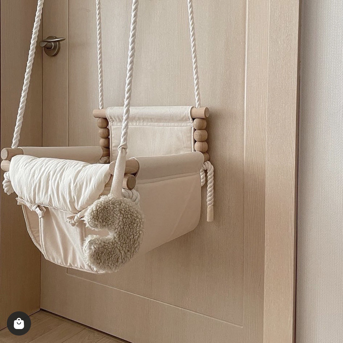 Balançoire d&#39;intérieur pour bébé, petit panier, balançoire en tissu, balançoire pour enfants