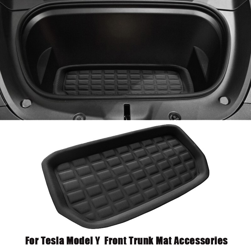 Voor Tesla Model Y Auto Front Kofferbak Opslag Matten Cargo Tray Mat Accessoires: Default Title