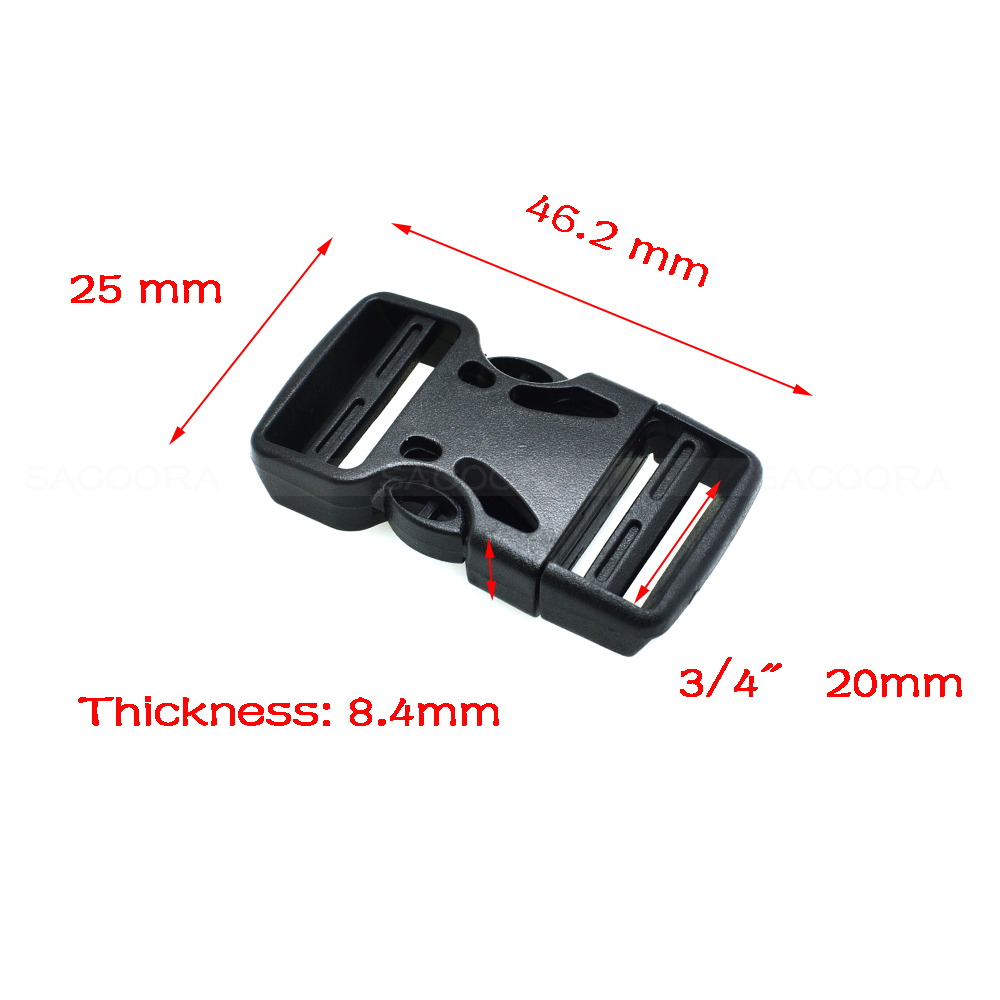 Plastic Dual Verstelbare Gesp Voor Rugzak Bandjes Bagage Outdoor sporttas gesp reizen gesp accessoires