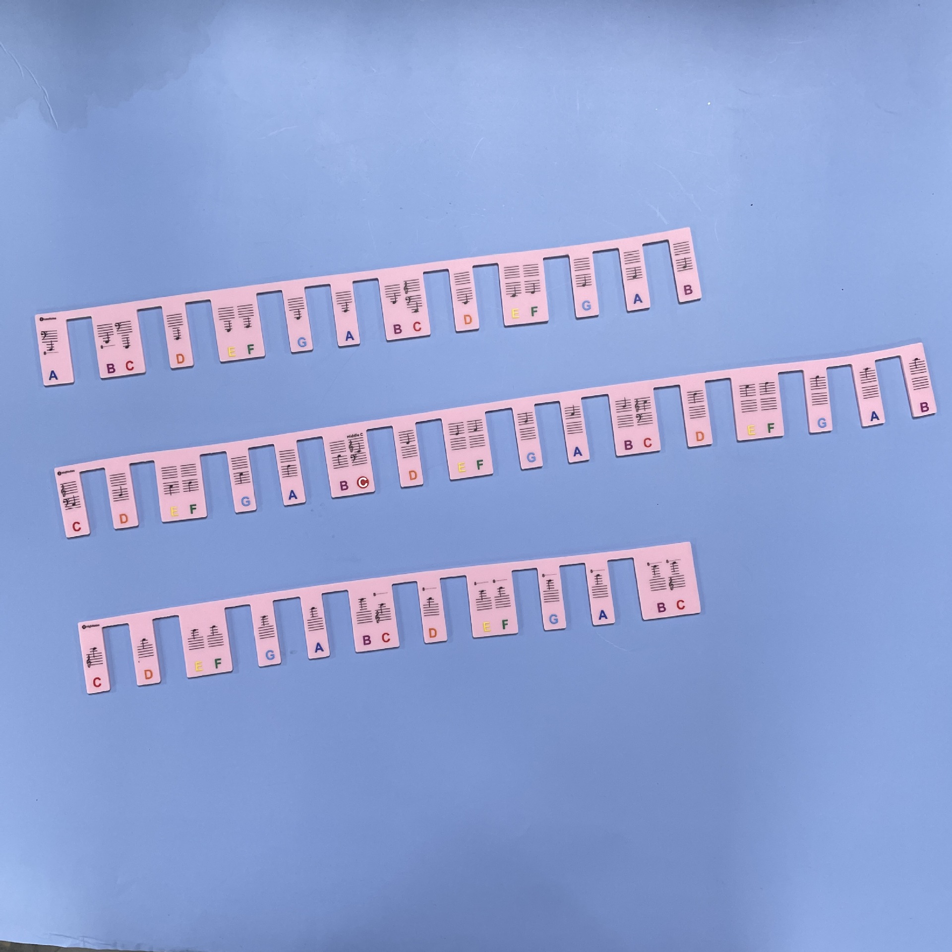 88Key Piano Keyboard Stickers Removable Piano Keyboard Note Labels for Learning Piano Notes Guide for Beginner: Blue