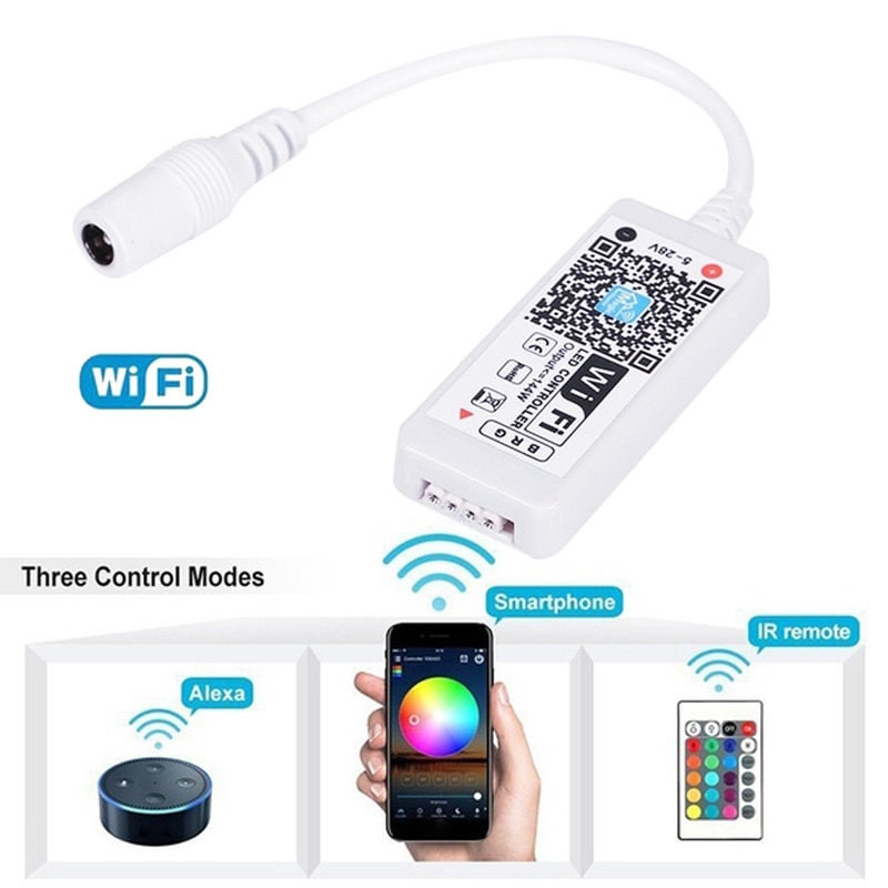 WiFi RGB Dimmer Controller LED WIFI Controller RGB WIFI Controller RGB Controller Adjustable 5050 3528 Smart Mini Home Decor