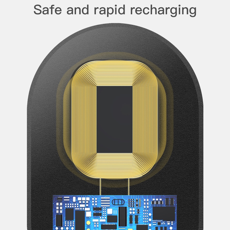 Baseus qi trådløs oplader modtager til iphone 7 6 5 samsung  a5 7 trådløs opladningsmodtager til xiaomi 5 6 redmi 4x oneplus lg