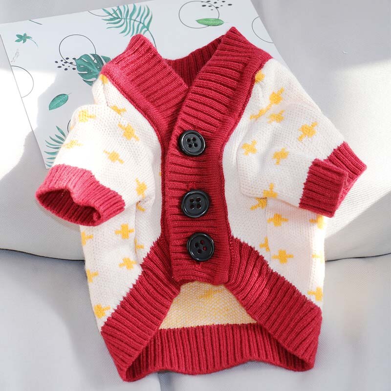 Pull tricoté pour chien, Yorkshire, Teddy, petit chiot, Schnauzer, Bichon VIP, poméranien, vêtements pour animaux de compagnie: XL