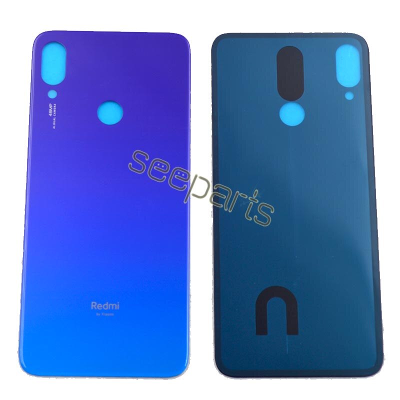 Redmi Note 7 Pro couvercle de batterie porte arrière boîtier du boîtier du châssis central pièces de rechange pour Xiaomi Redmi Note 7 couverture arrière