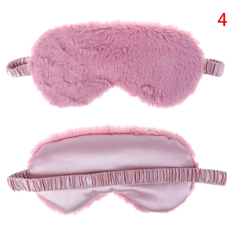 Super Soft Plush Eye Masks Silk Love Cloud Eye Cover Rabbit Plush Sleeping Mask Eyepatch Cartoon Nap Eye Shade Blindfold: 4