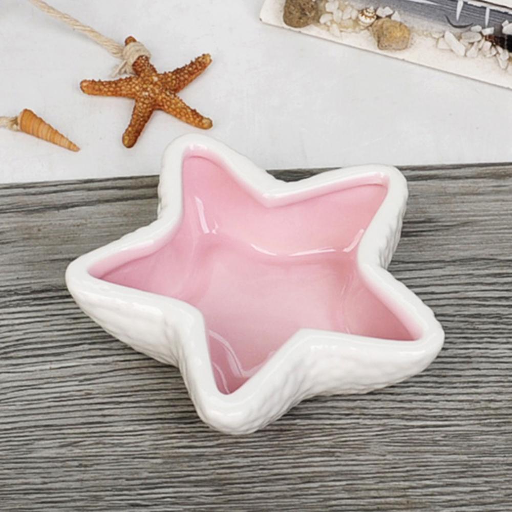 Pet Hedgehog Hamster Ceramic Starfish Food Bowl Dish Drinking Storage Container