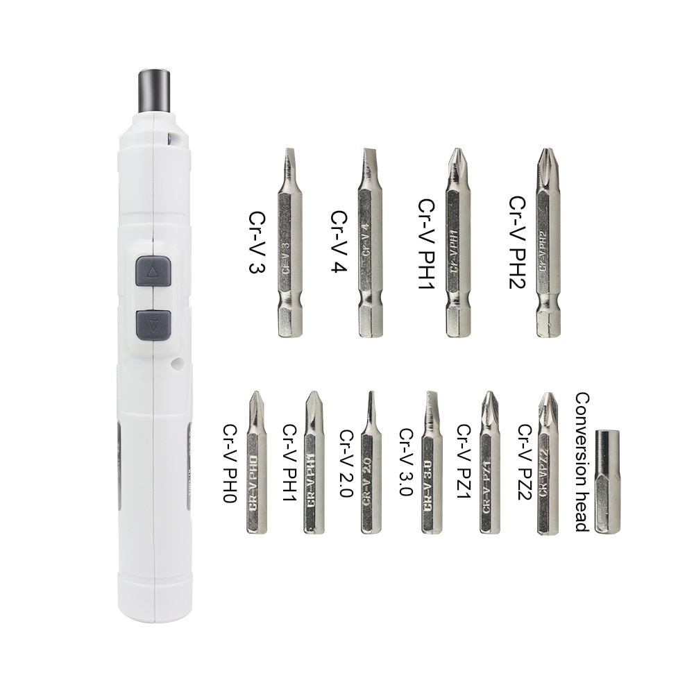 Mini Electric Screwdriver Rechargeable Cordless Power Screw Driver Kit Bit Set Power Tools 3.6V