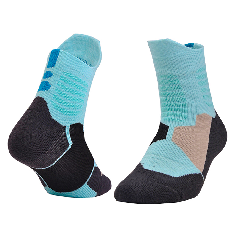 Brothock basketball socken strümpfe professionelle elite engen training handtuch dicken schweiß-saugfähigen sport socken männliche strümpfe: Lake Blue