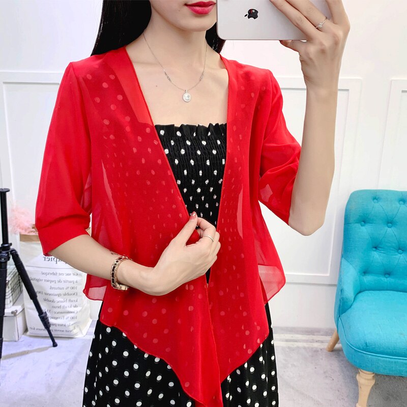 Bolero de encaje blanco y rojo para mujer, vestido de abierto, capa, encogimiento de hombros, cárdigan de gasa, chaqueta de boda, chales nupciales