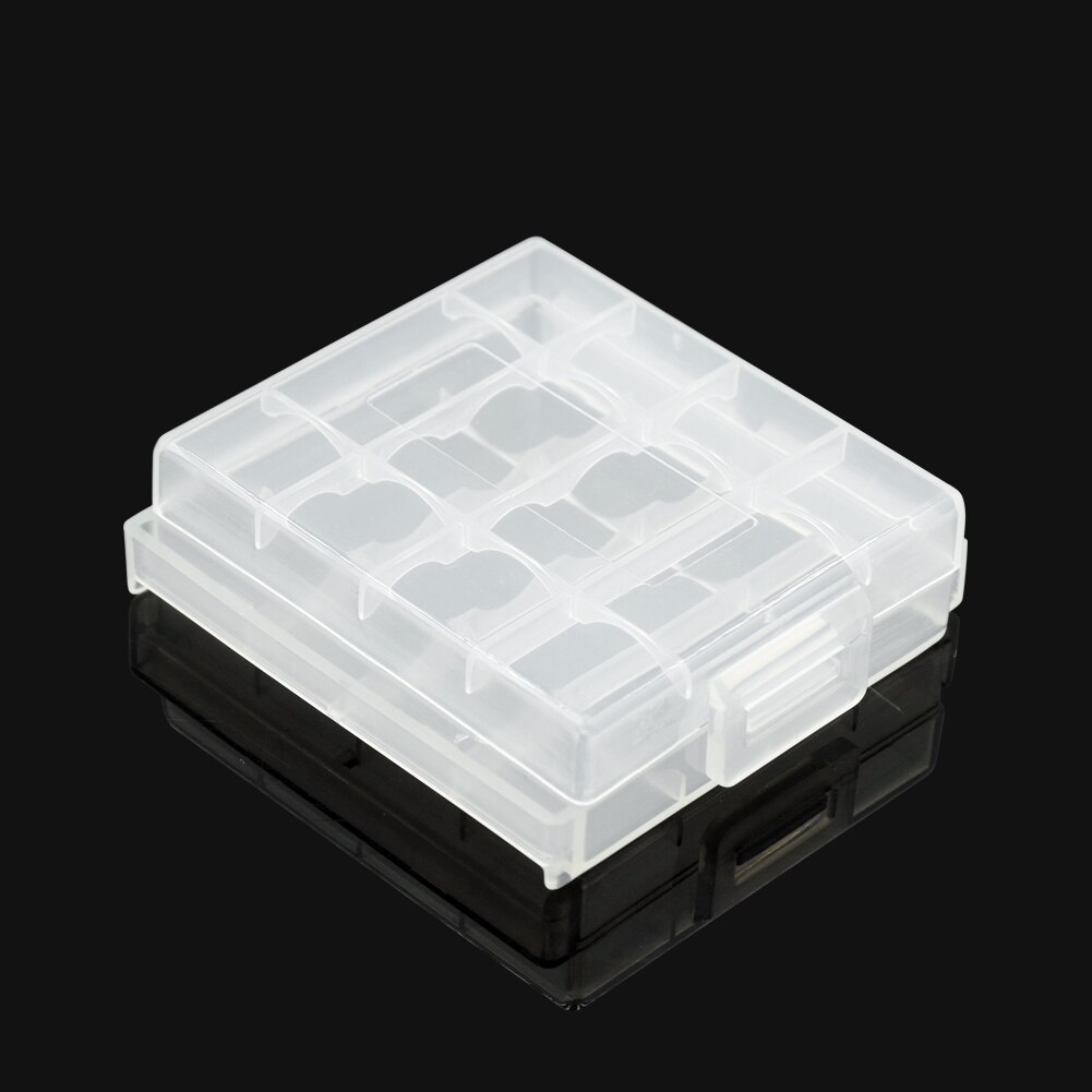 Hard Plastic Case Holder Storage Box Cover for 2x 4x 8x AA AAA Battery Box Container Bag Case Organizer Box Case with Clips