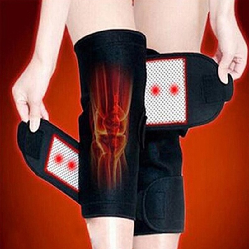 1 Paar Toermalijn Zelf Verwarming Knie Pads Magnetische Therapie Kneepad Artritis Brace Ondersteuning Outdoor Sport Warm Knee Protector