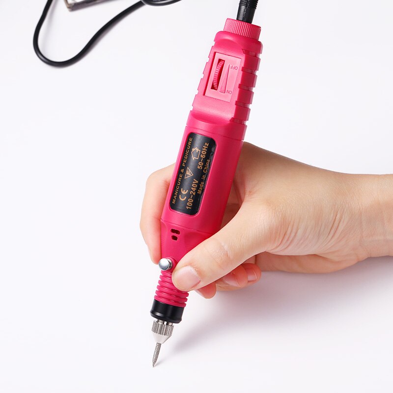 Kit de perceuse à ongles électrique professionnelle, Machine à poncer, polissage et meulage, stylo pour Nail Art, lime et pédicure, outil pour Nail Art, 1 Kit