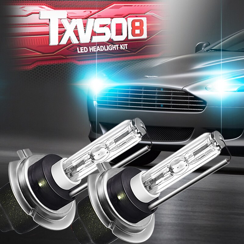 Bombillas de faro delantero de coche, Kit de Xenón HID H7, 55W, 12V, 5000K, 6000K, 8000K, 10000K, 12000K, ampolla de faros automáticos, 2 uds.