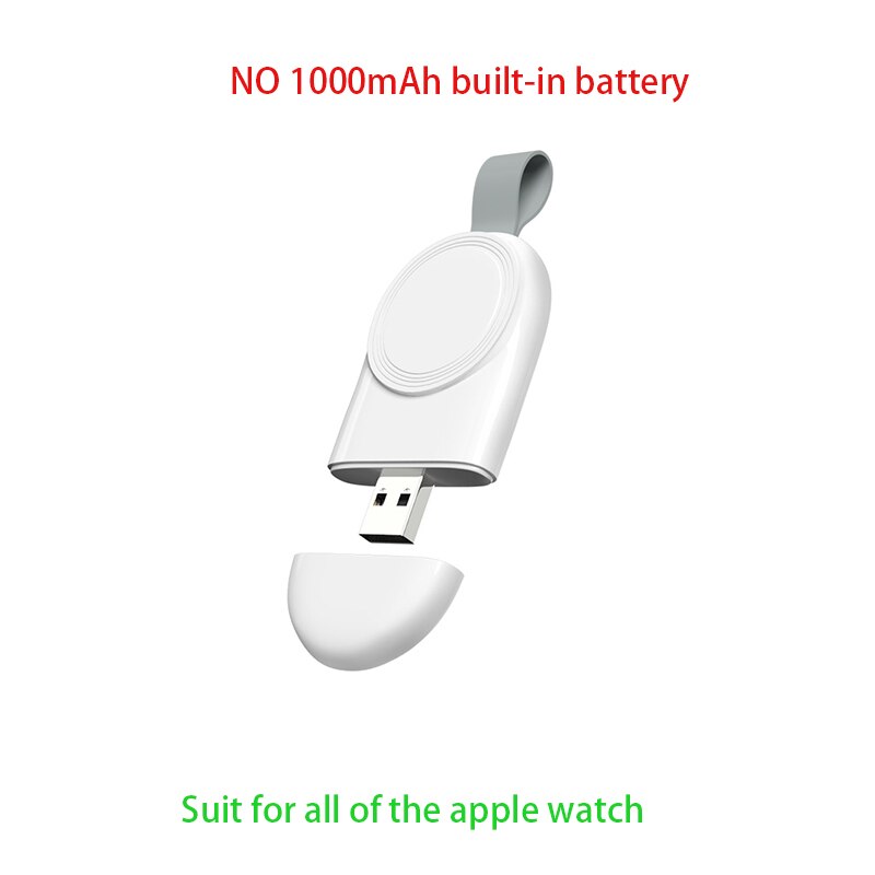 【Upgraded】For Apple Watch Wireless Charger, Portable Magnetic iWatch Charger for Travel Outdoor, for Apple Watch Series 12345: NO 1000mAh