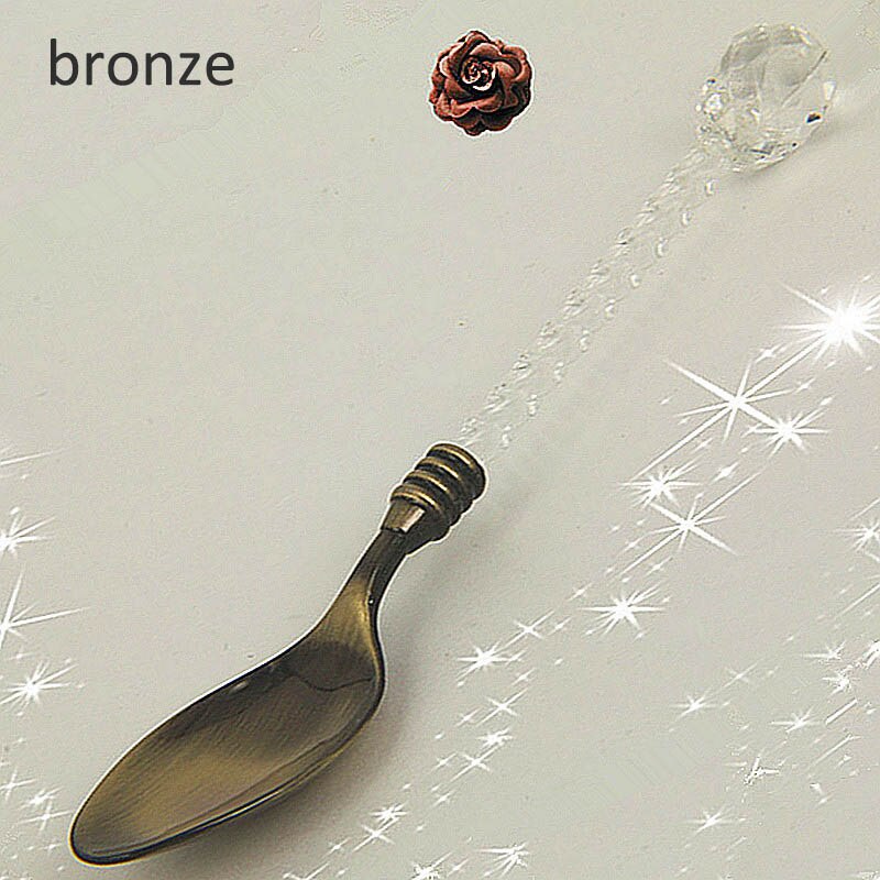 SOPOTUTU Mini Teelöffel Goldfarben - Elegant & Vielseitig Für Dessert & Espresso