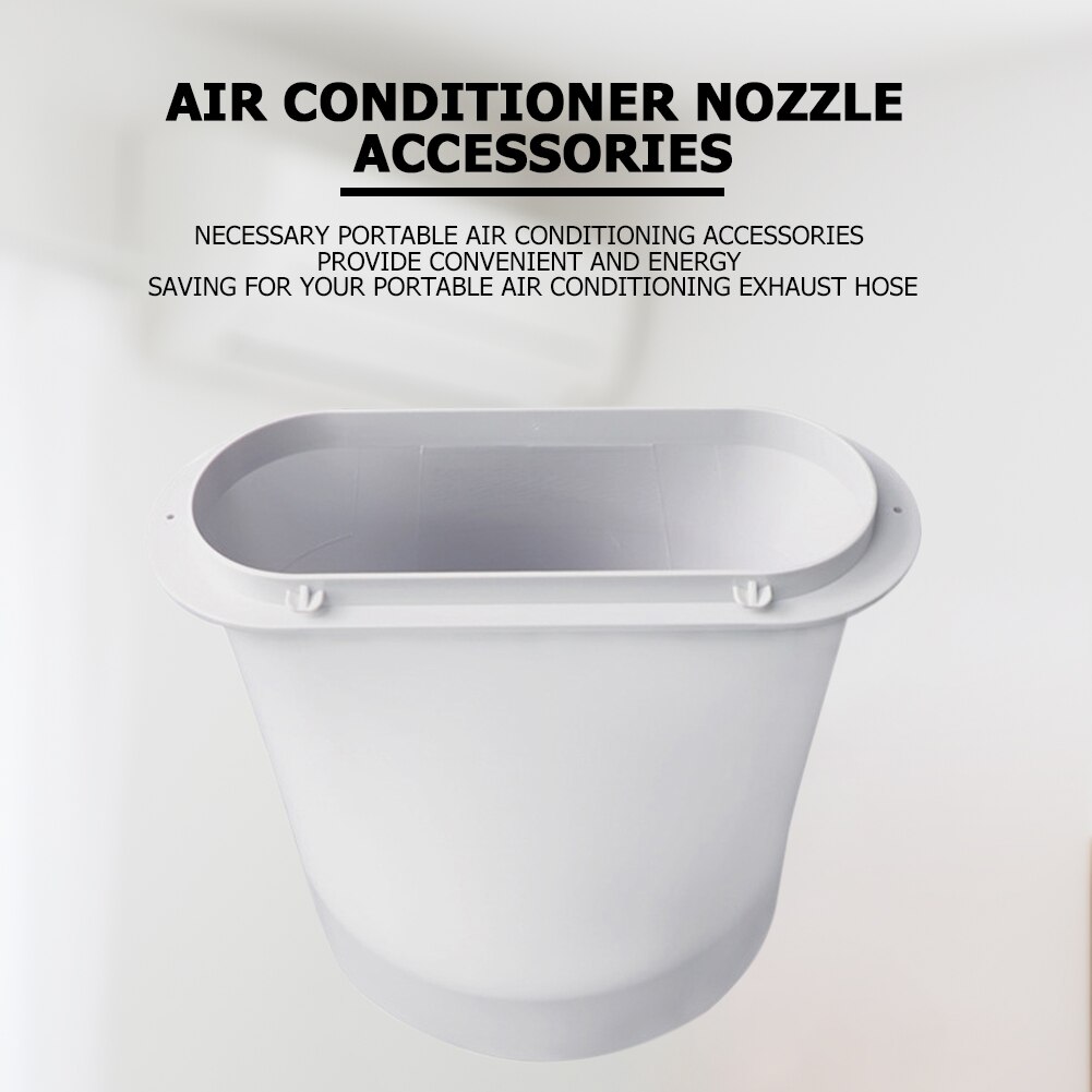 150mm bouche plate climatiseur tuyau d'échappement connecteur en plastique Ventilation Flexible climatiseur évent tuyau conduit sortie