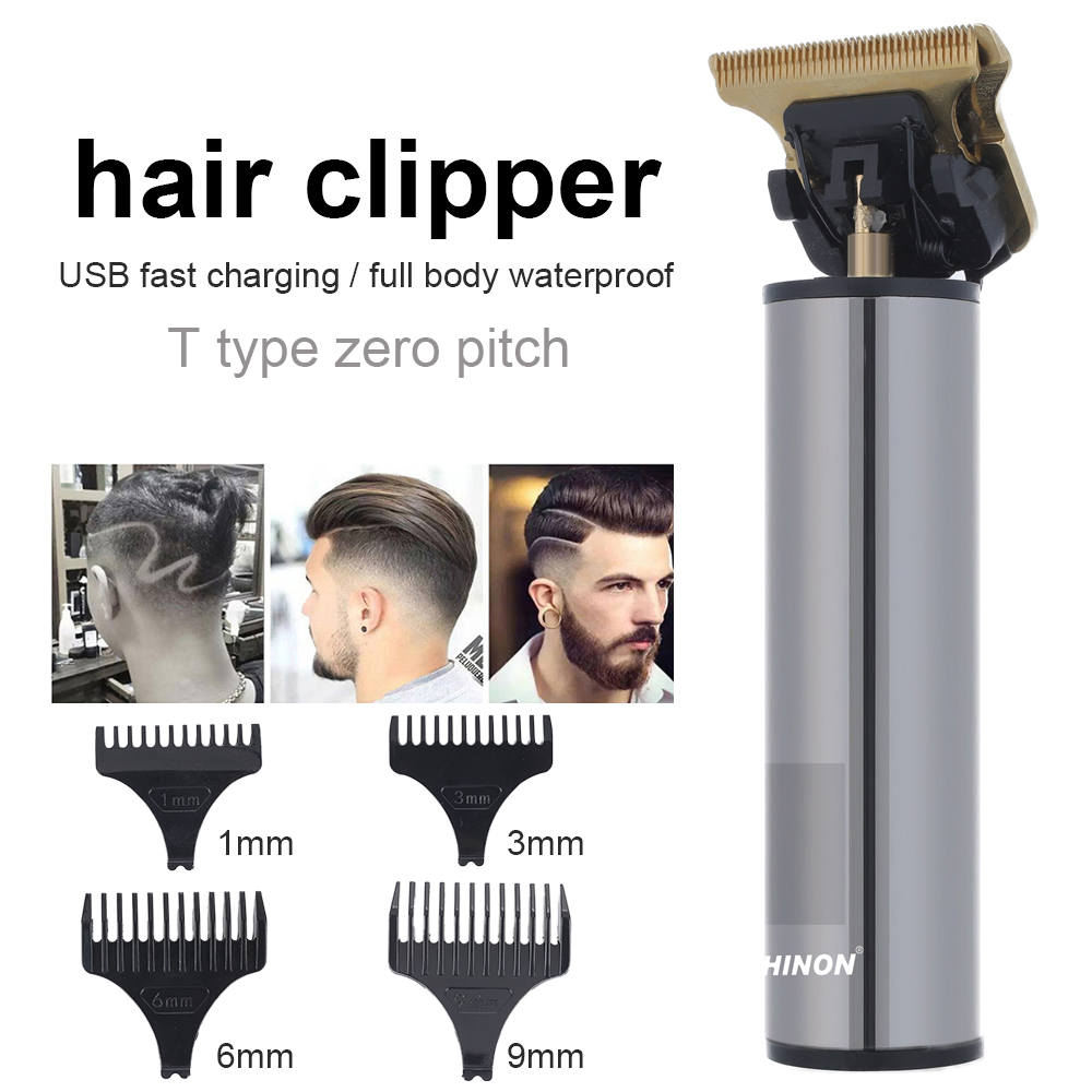 Oplaadbare Tondeuse Kapper Kapsel Cutter Maaier Snijmachine Scheermes Tondeuse Clippers Mannen Baard Trimmer Voor Mannen: style 4 nobox sliver