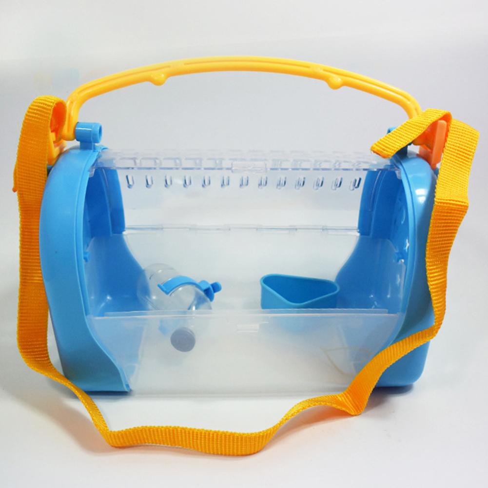 Visual Reference: Pet Hamster Travel Clear View Carrying Cage Portab